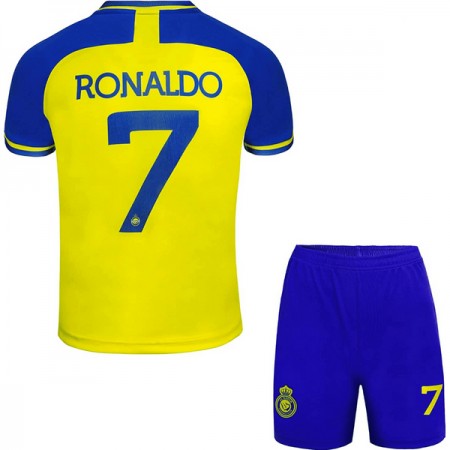 Al Nassr Ronaldo 7 Børn Hjemme 2022-23 - Fodboldtrøjer (S/S)